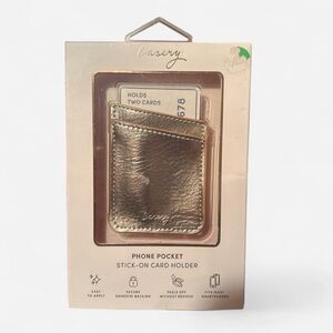 Casery Gold Phone Pocket Card Holder